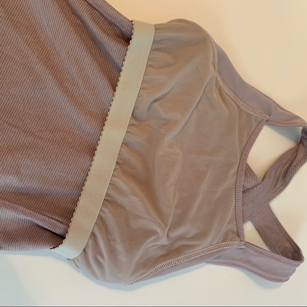 Saucony athletic striped racer tank top sports bra - Picture 6 of 7